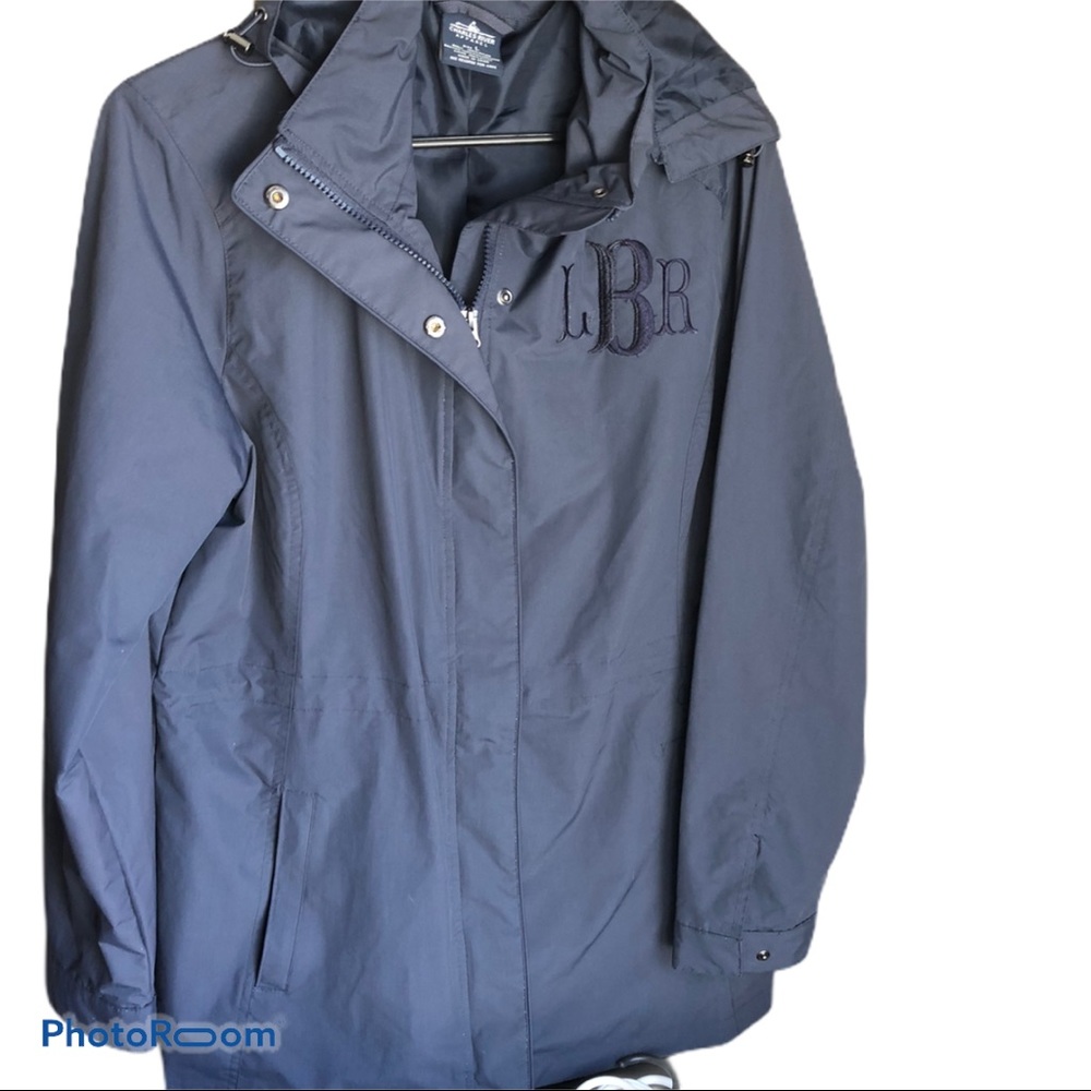 Charles River Navy Blue Rain Jacket Large